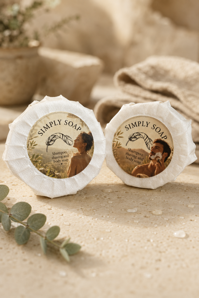 Shampoo shave and body soap simply soap