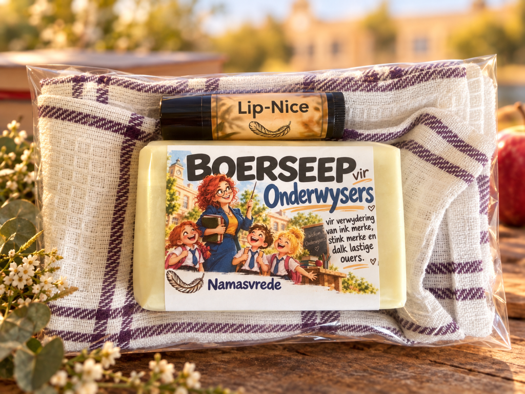 Teacher Gift Set – Boerseep, Kitchen Towel & Lip-Nice 047b6b22 5e3b 40f5 84cc c87237cae3c9